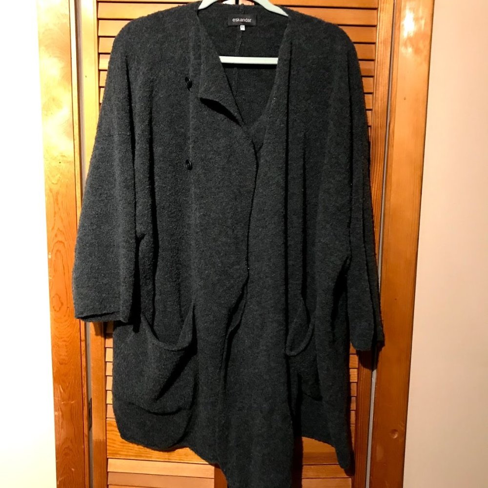 eskandar button sweater